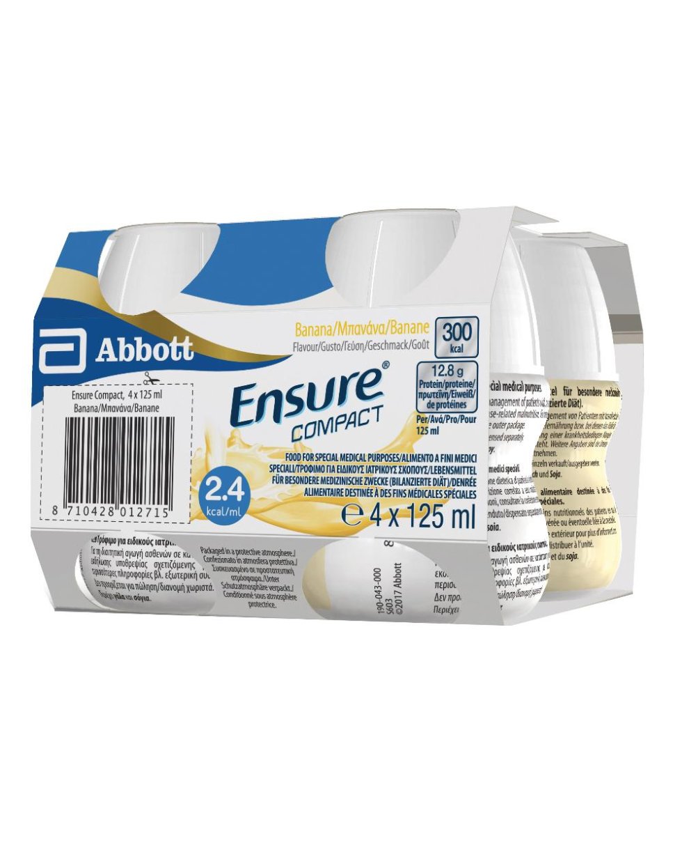 ENSURE COMPACT BANANA 4X125ML