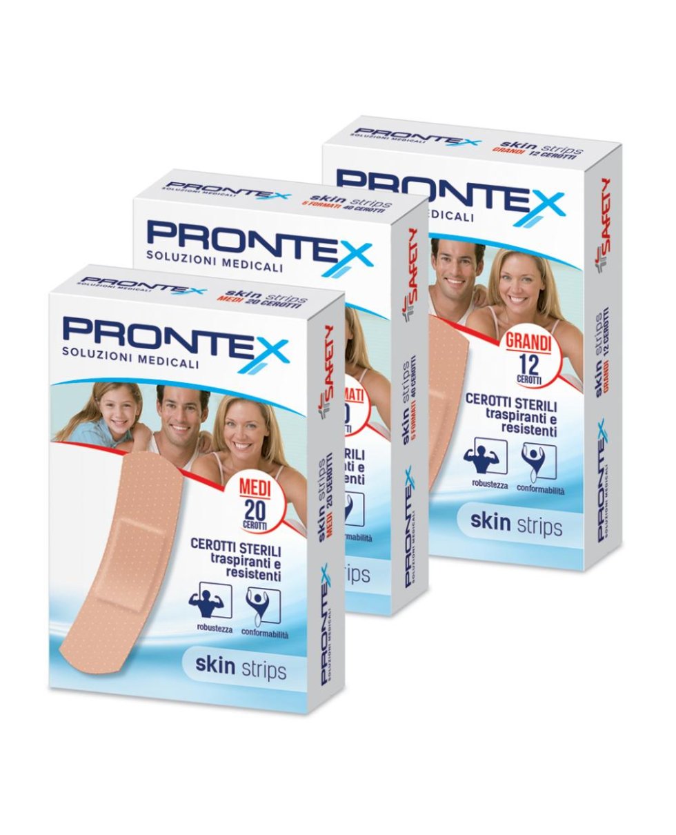 PRONTEX SKIN STRIPS ASSORT 40PZ