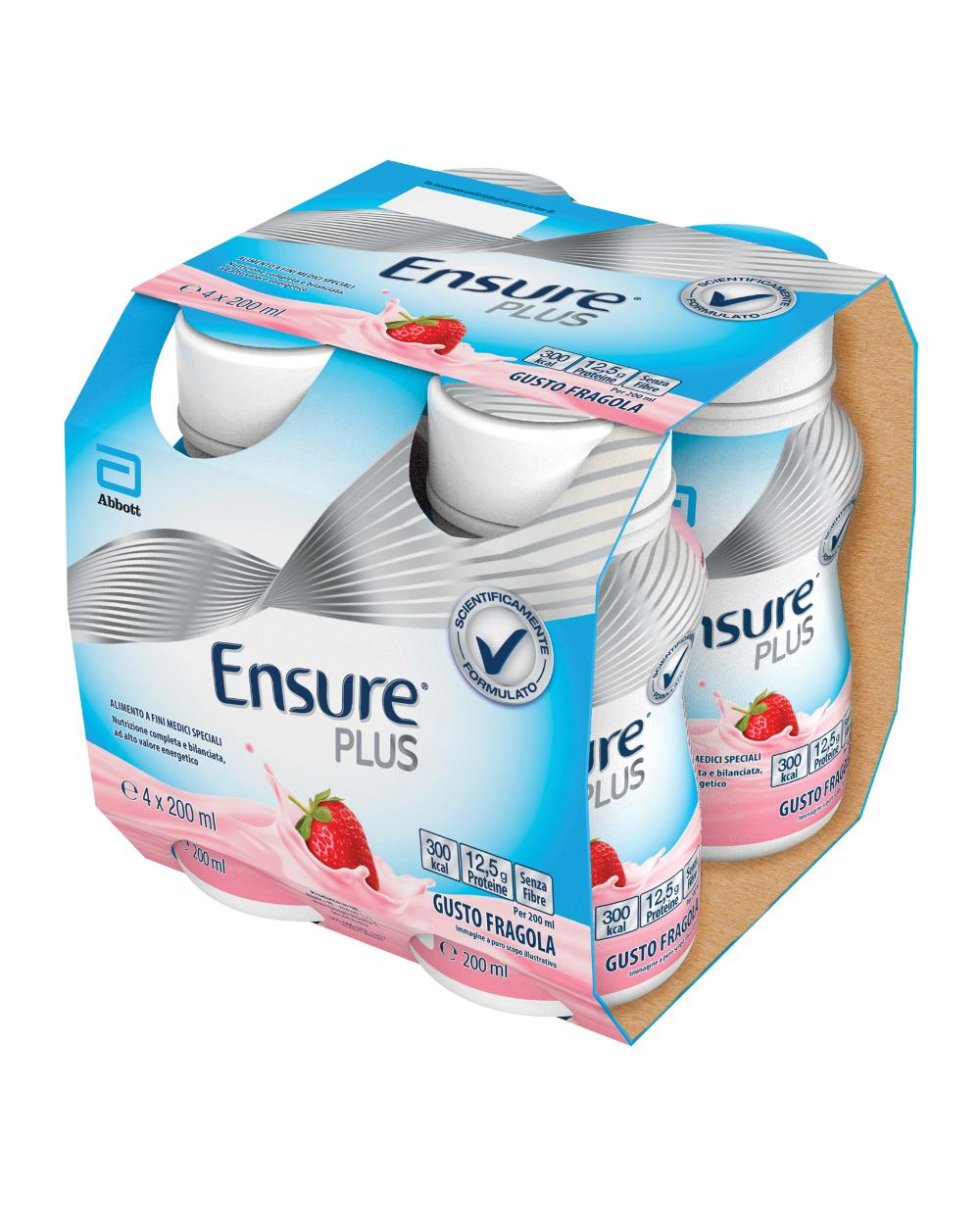 ENSURE PLUS FRAGOLA 4X200ML