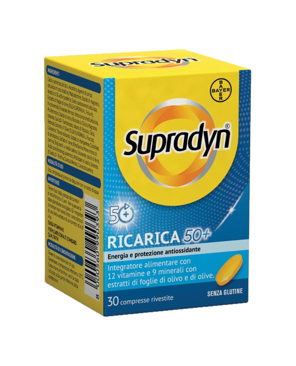 Supradyn Ricarica 50+ Integratore Vitamine E Minerali 30 Compresse