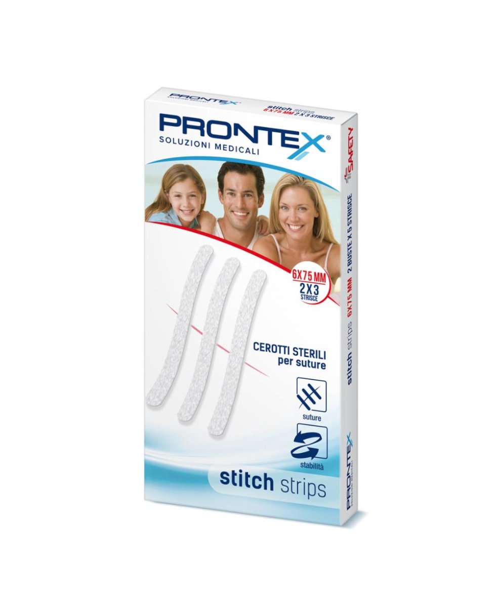 PRONTEX STITCH STRIPS 6X75 10P