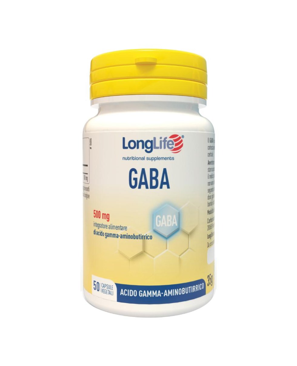 LONGLIFE GABA 500MG 50CPS