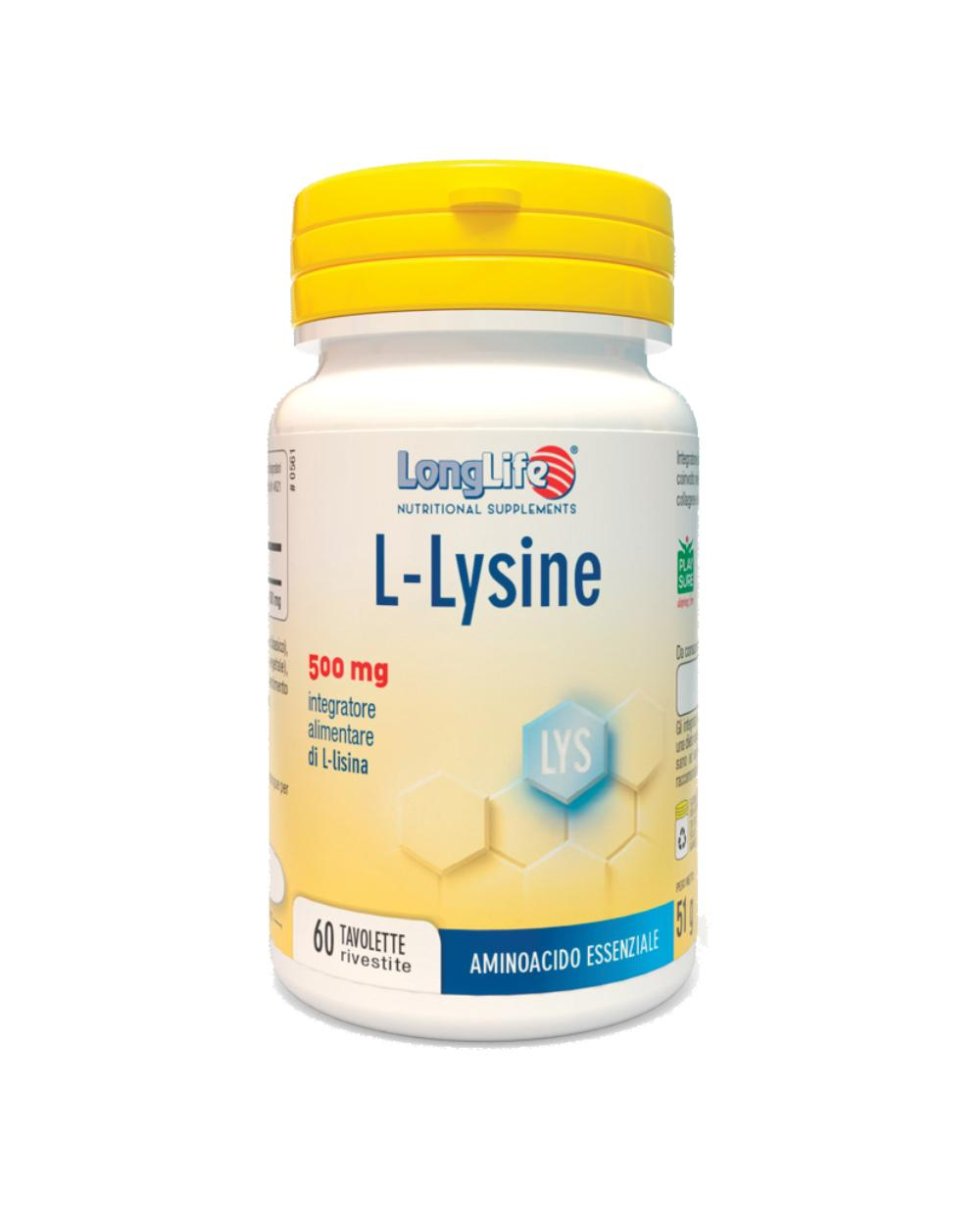 LONGLIFE L-LYSINE 500MG 60TAV