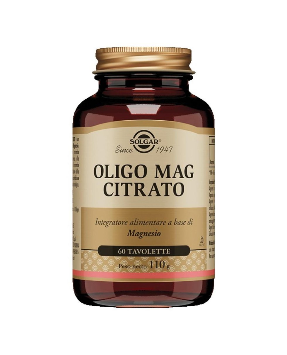 OLIGO MAG CITRATO 60TAV SOLGAR