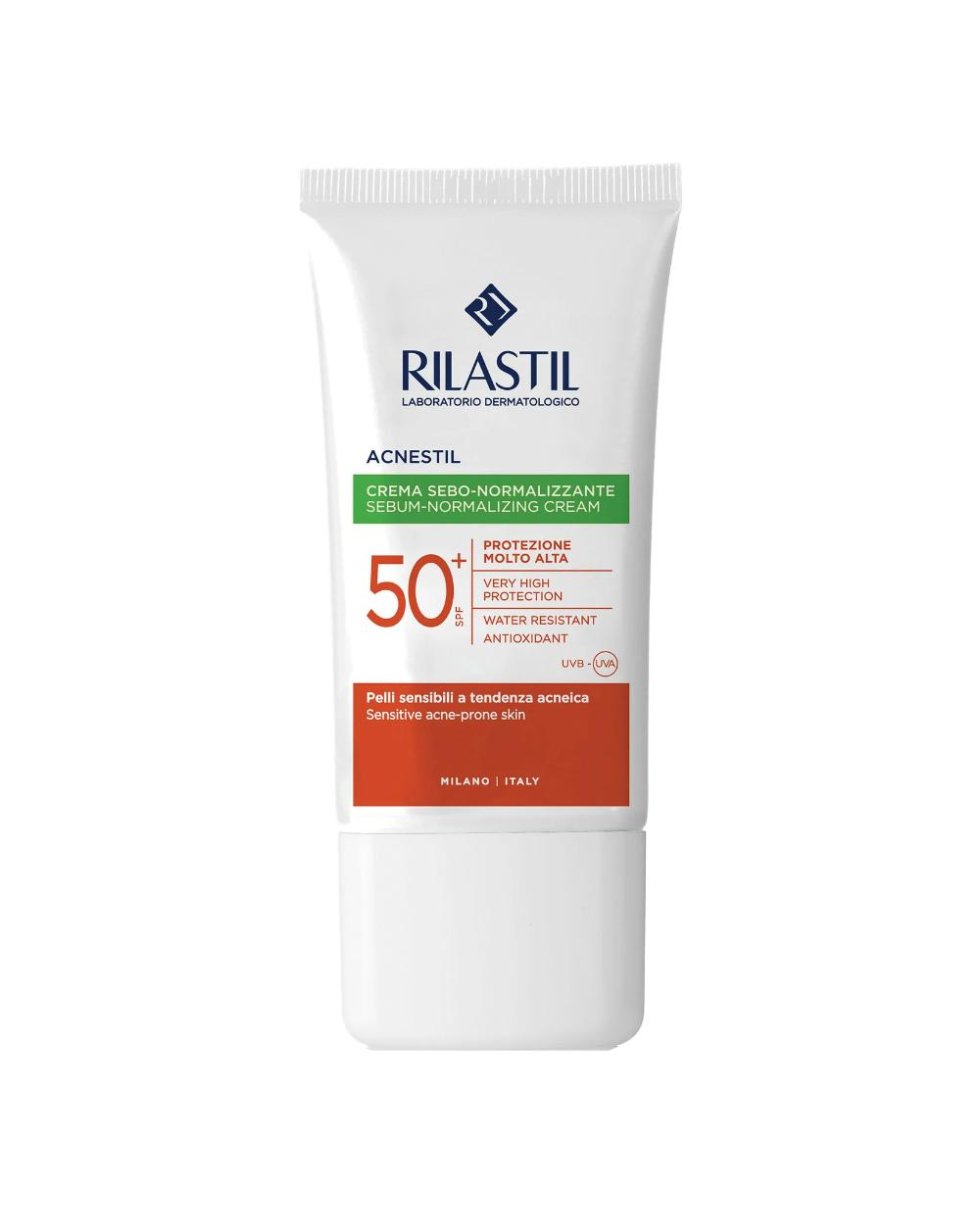 Rilastil Acnestil Crema Sebo-Normalizzante Spf 50+ 40Ml