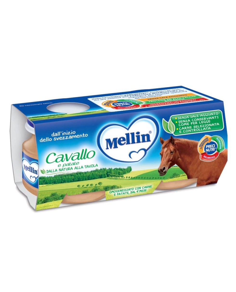 MELLIN OMO.CAVALLO PATAT 2X80G