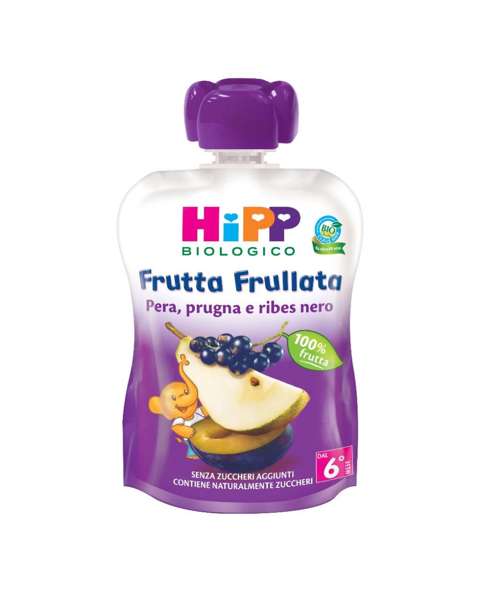 HIPP FRULLATA PERA PRUG RIBES 90