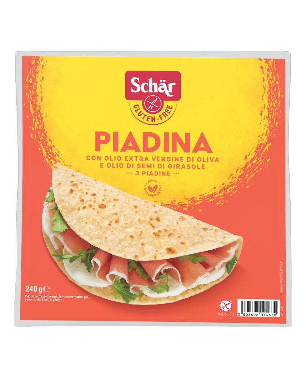 SCHAR WRAPS PIADINA ARROT 240G