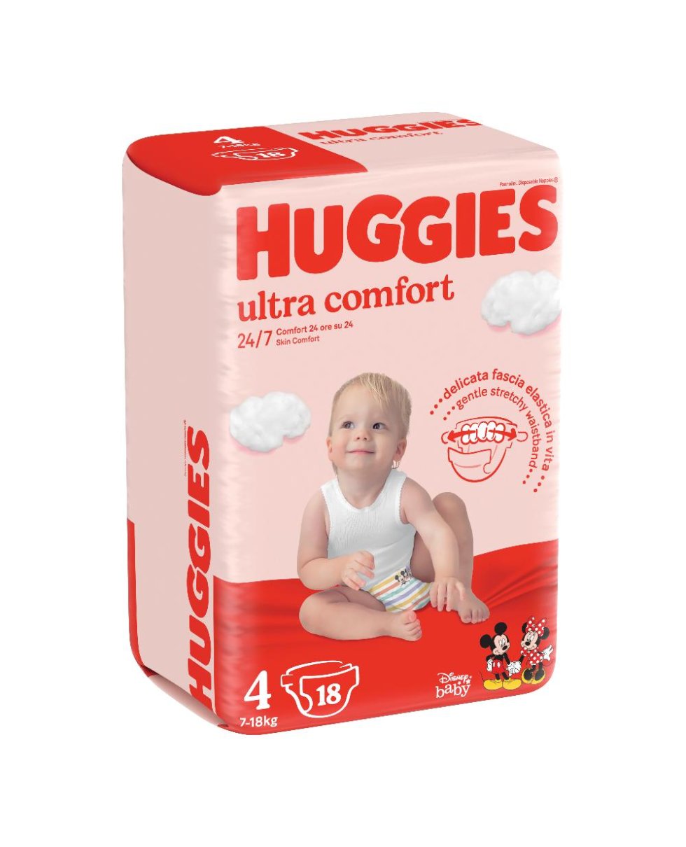 HUGGIES ULTRA COMFORT BAS4 18P