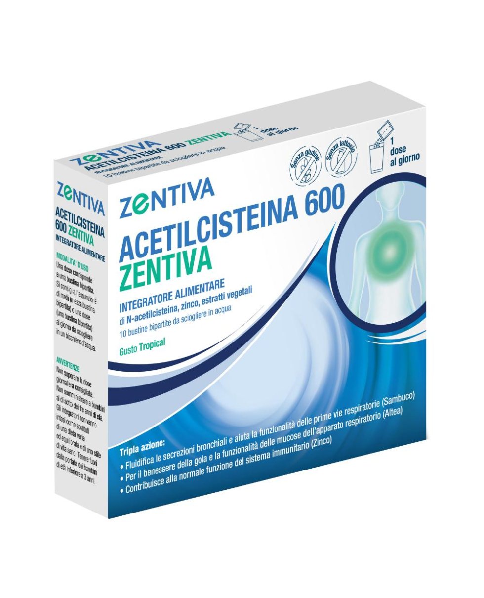 ACETILCISTEINA ZENT 600 10BUST