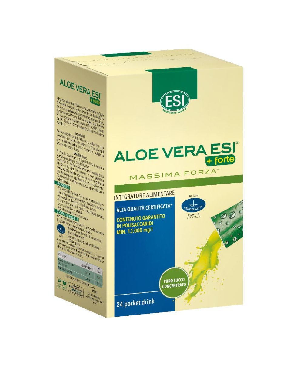 Aloe Vera Succo + Forte 24 Pocket Drink Esi