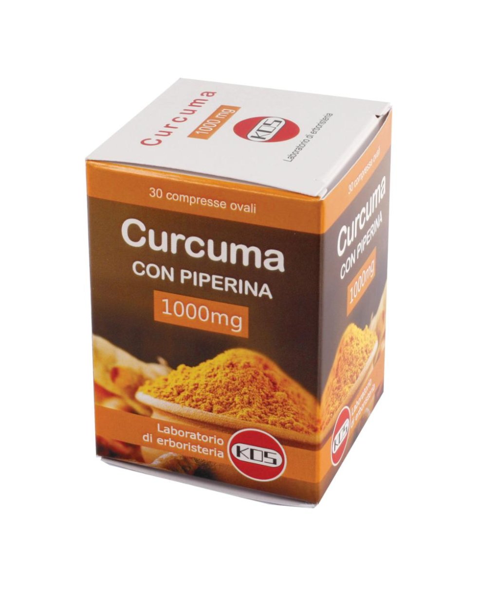 CURCUMA + PIPERINA 1G 30CPR KOS