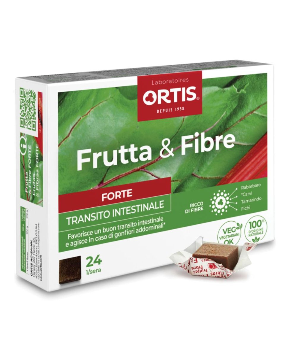 FRUTTA E FIBRE FORTE 24CUBETTI