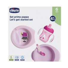 CH SET PAPPA 6M+ ROSA C/CUCCH