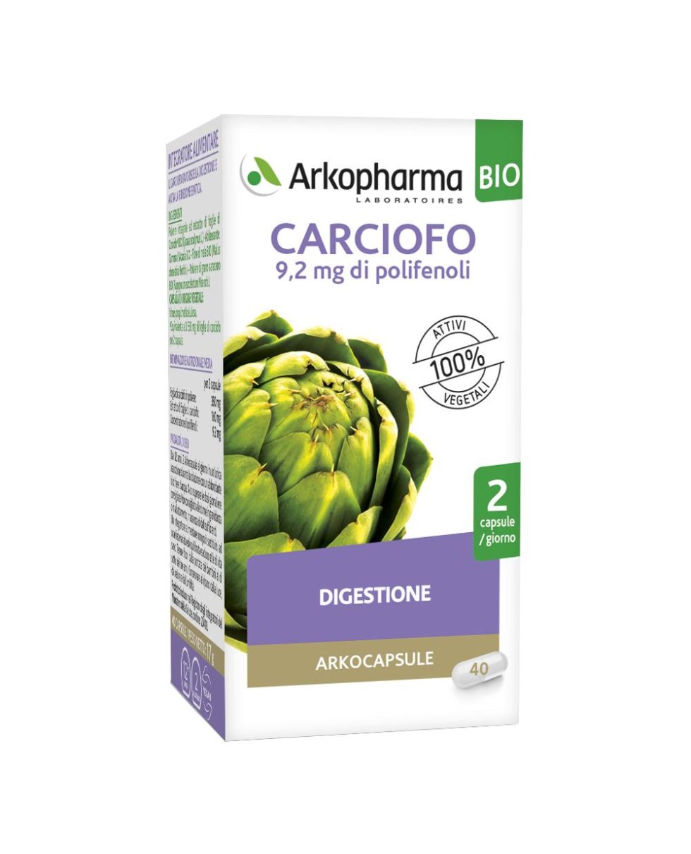 ARKOCAPSULE-CARCIOFO BIO 40CPS