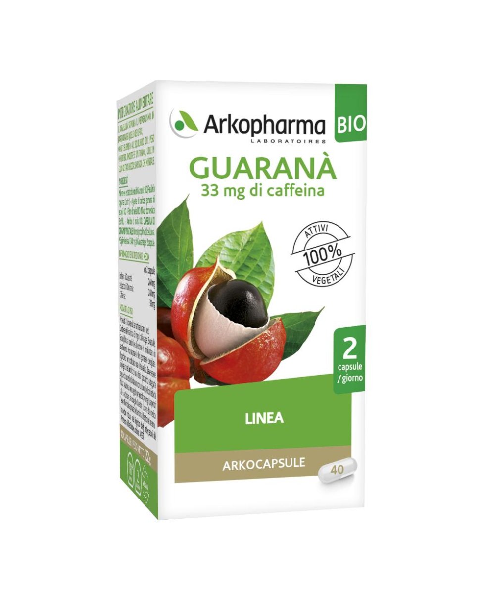 ARKOCAPSULE GUARANA'BIO 40CPS