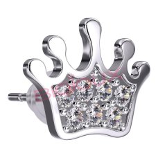 Bjt705 Orecchini Baby Crown Ss