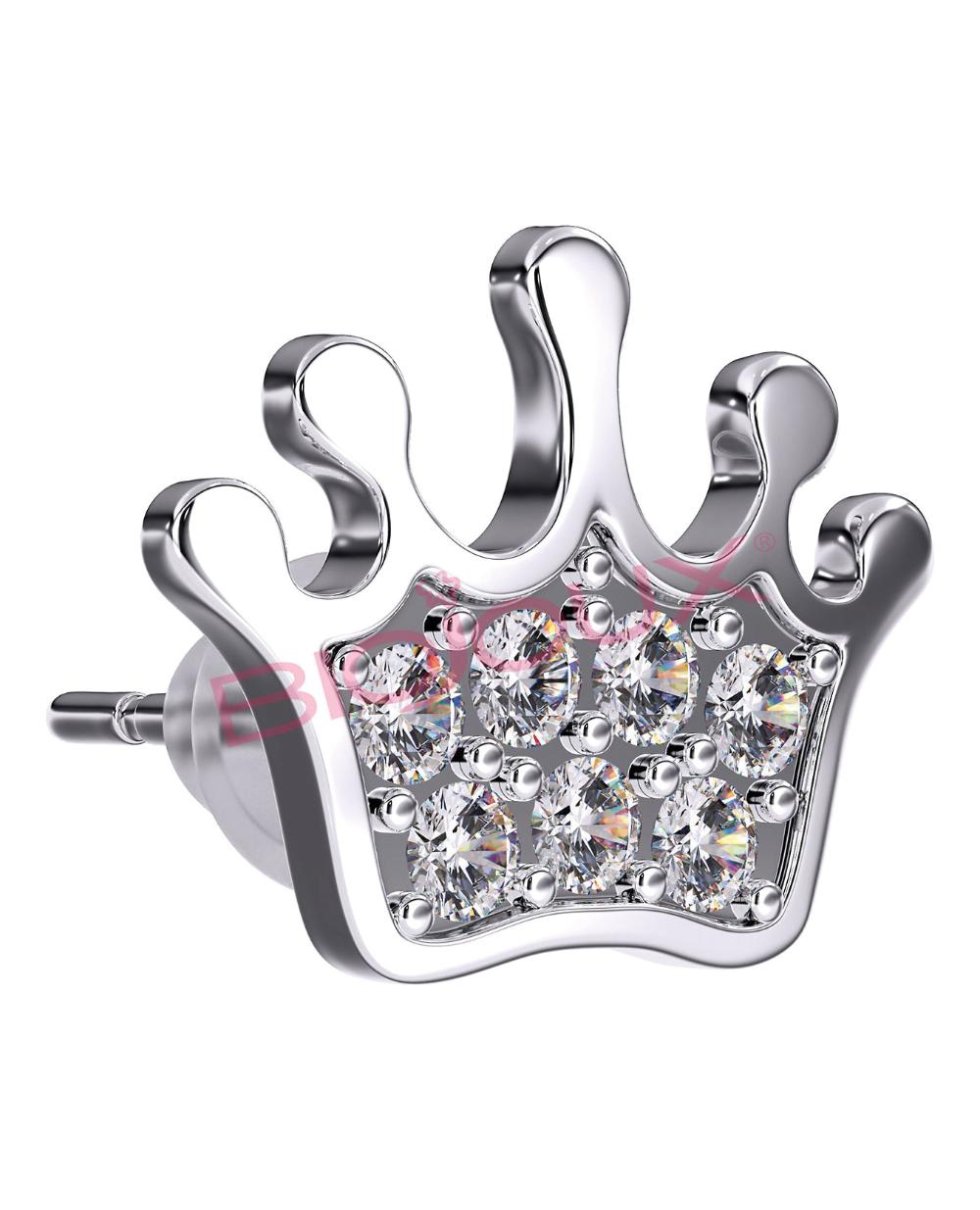 Bjt705 Orecchini Baby Crown Ss