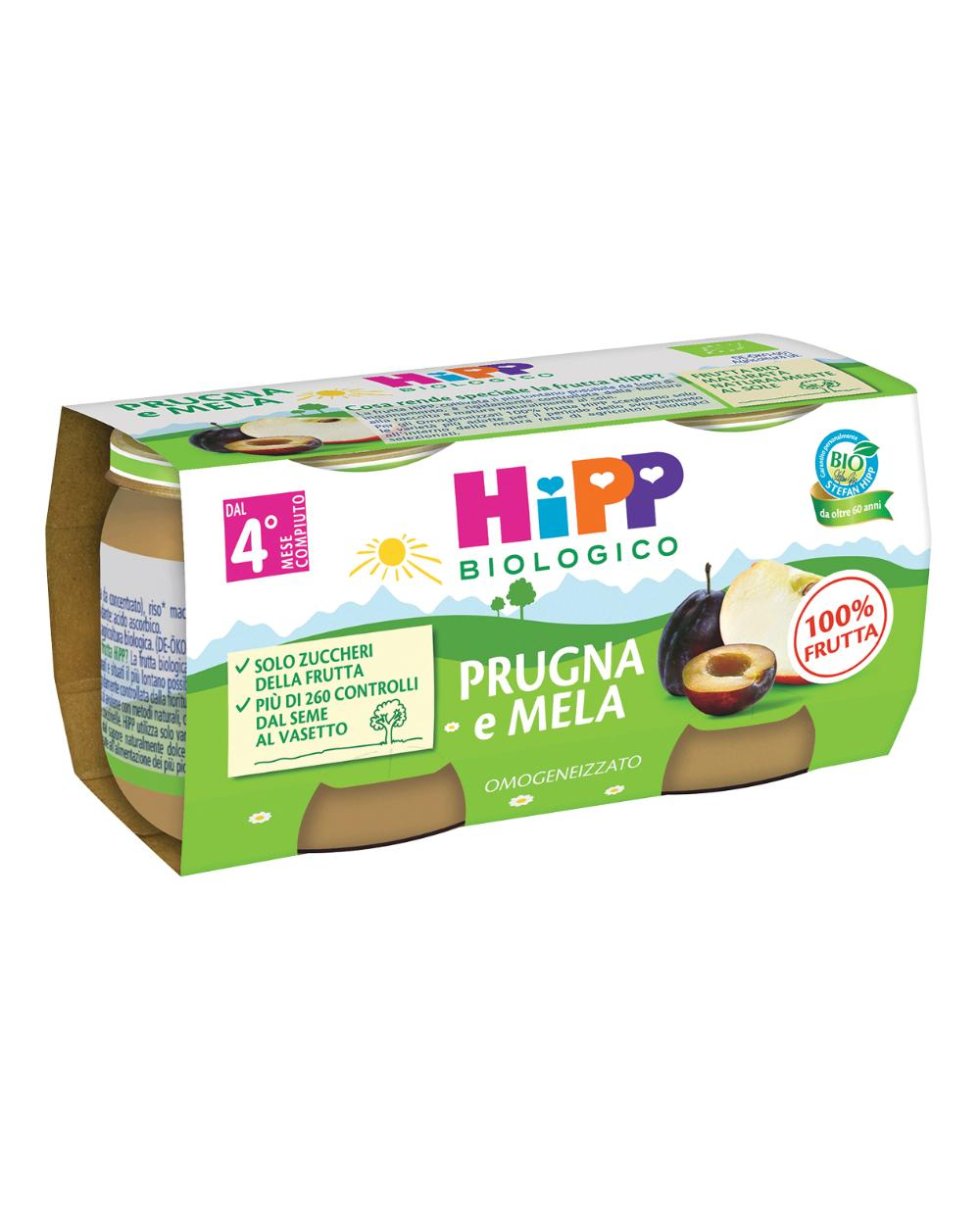 HIPP OMOG PRUGNA/MELA 2X80G