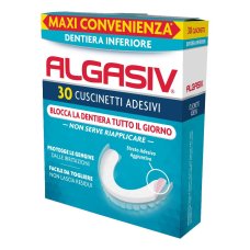 Algasiv Adesivi Protettivi Protesi Dentaria Inferiore 30 Pezzi