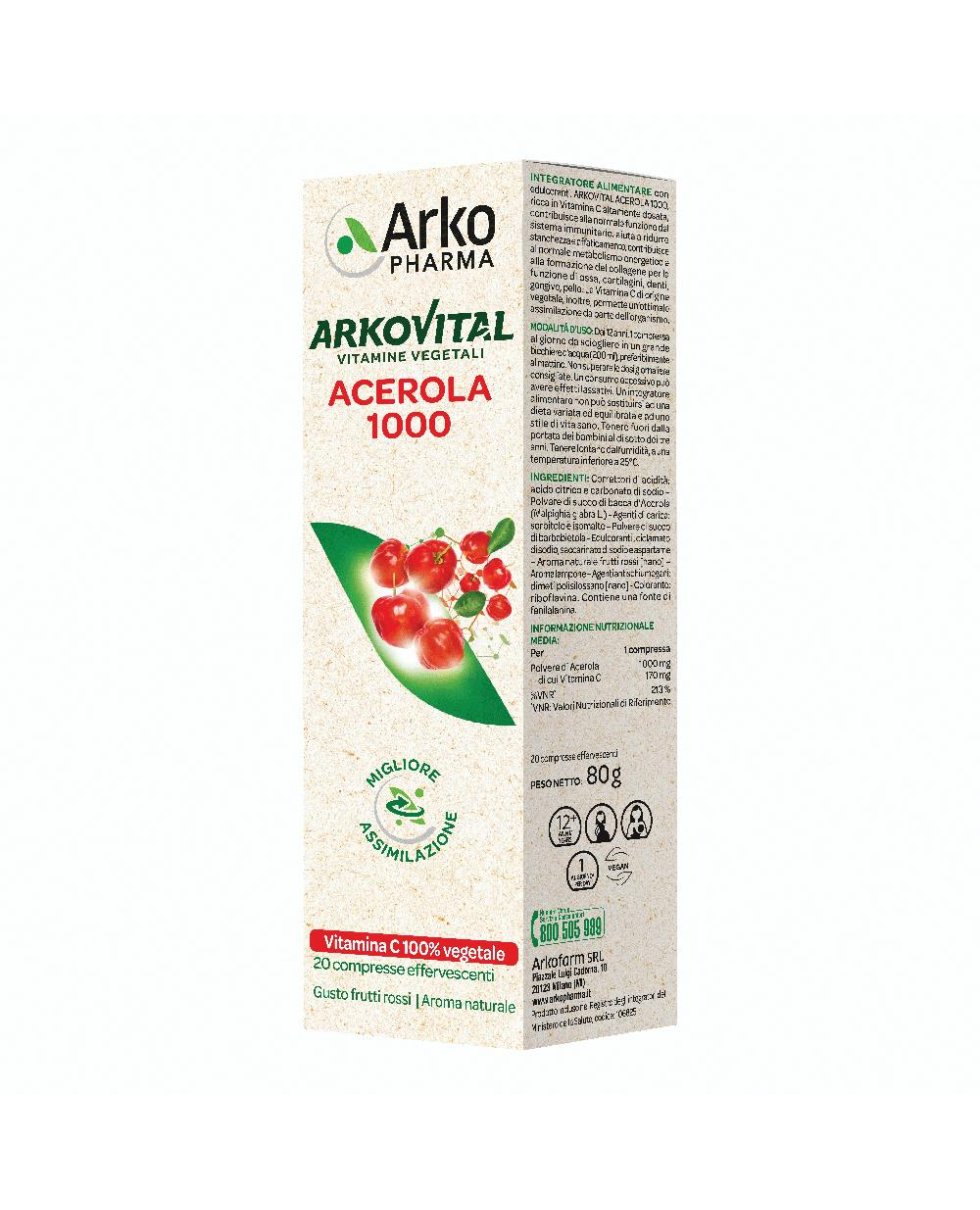 ARKOVITAL ACEROLA EFFERV 20CPR