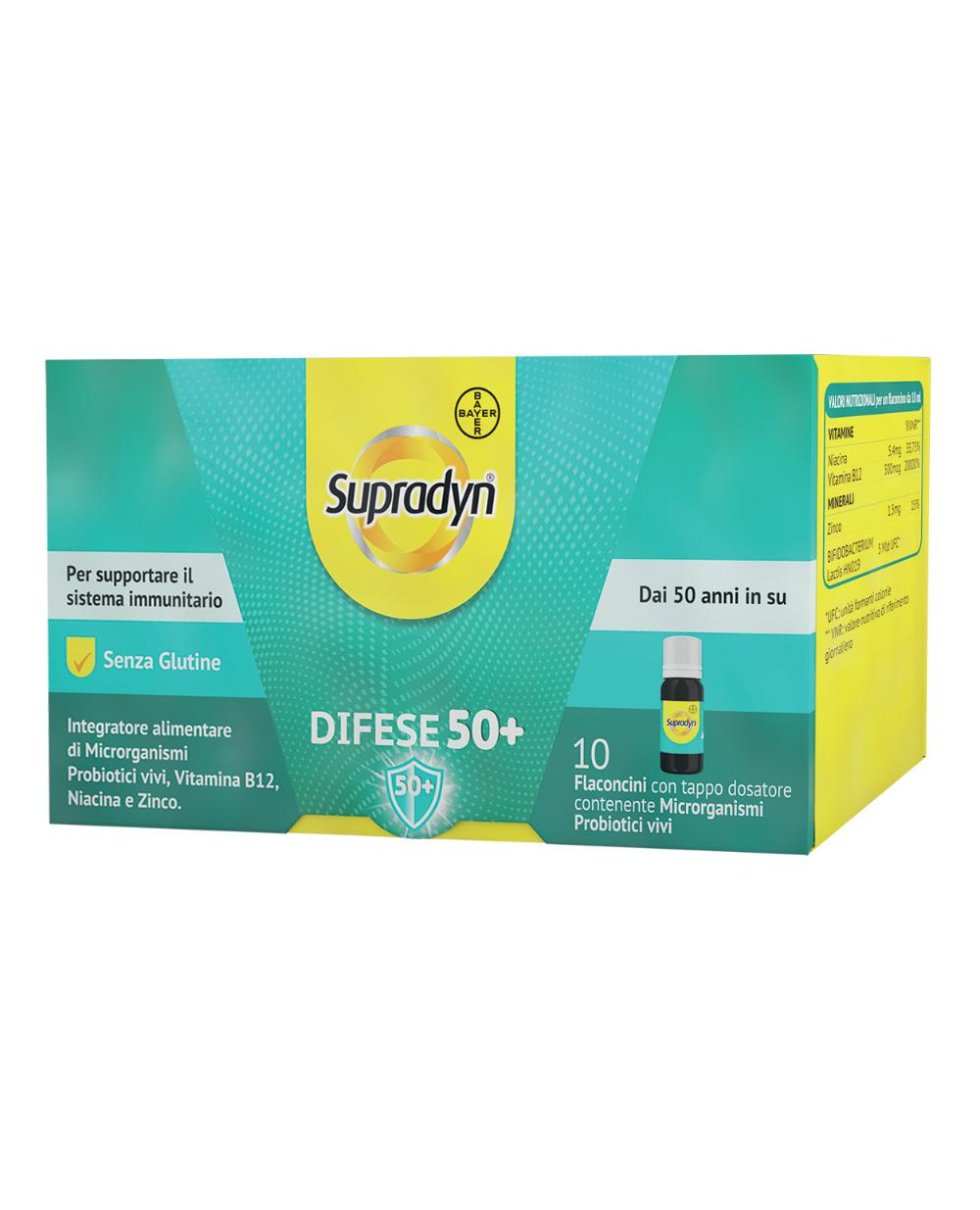 Supradyn Difese 50+ 10 Flaconcini Da 10Ml