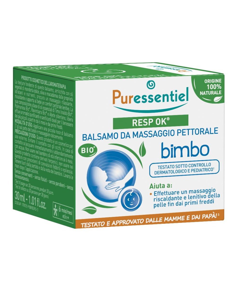 Puressentiel Balsamo Da Massaggio Resp Ok Bimbo Bio 30Ml