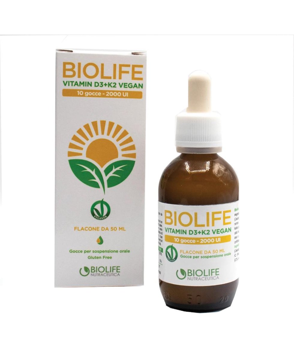 BIOLIFE VITAMIN D3+K2 VEGAN GTT