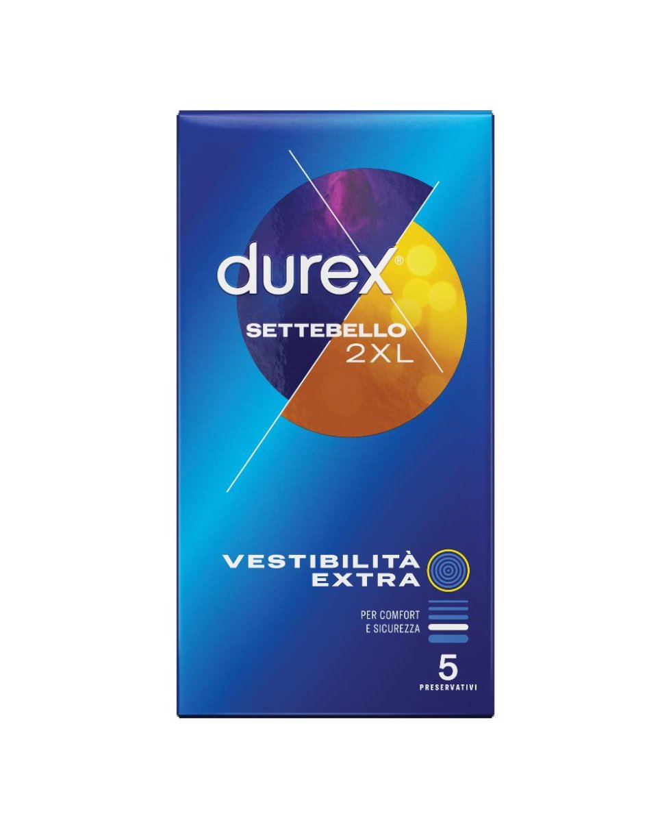 DUREX SETTEBELLO 2XL 5PZ