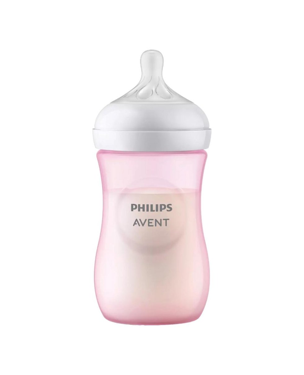 AVENT BIB NAT 3,0 ROSA 260ML