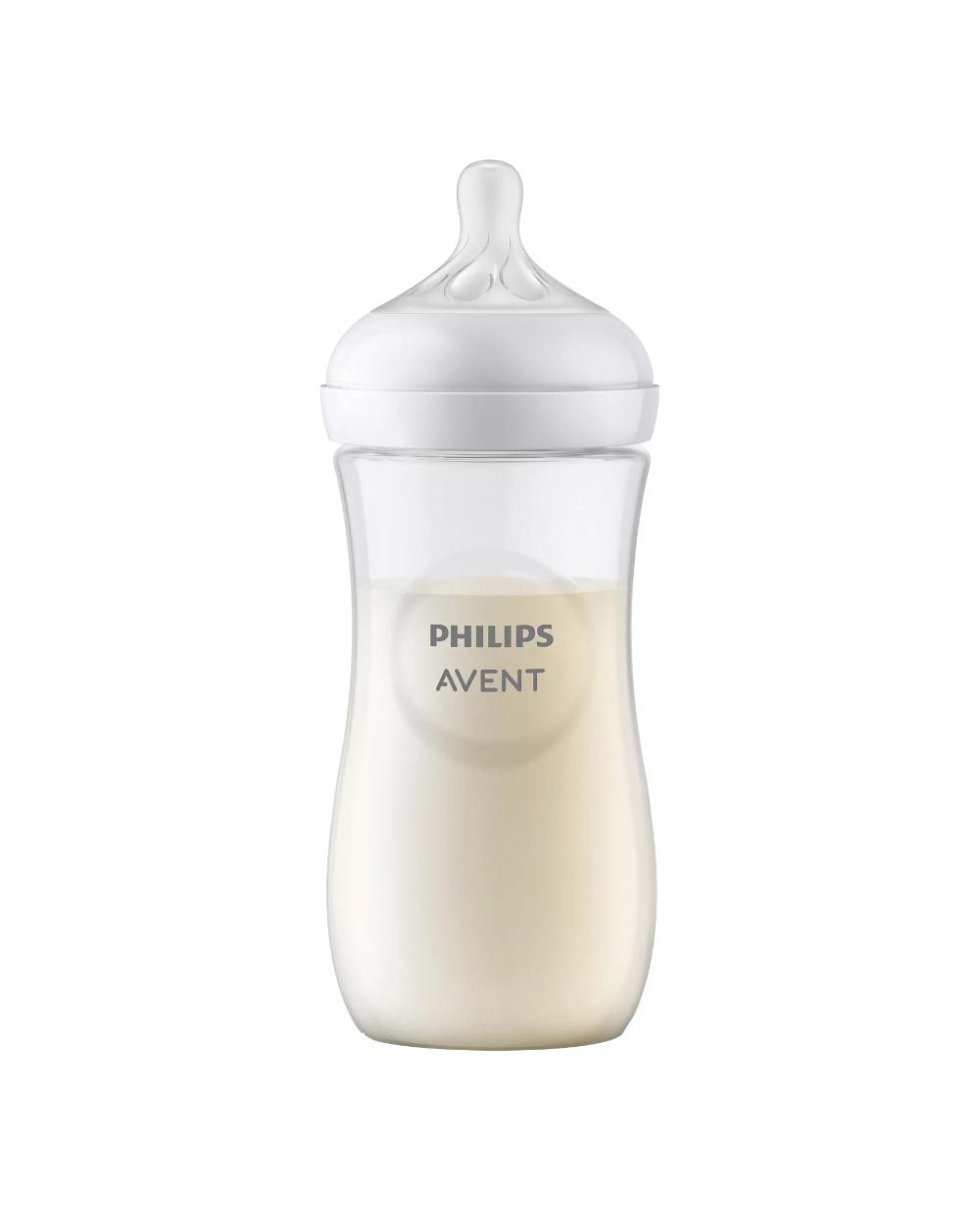 AVENT BIB NAT 3,0 TRASP 330ML