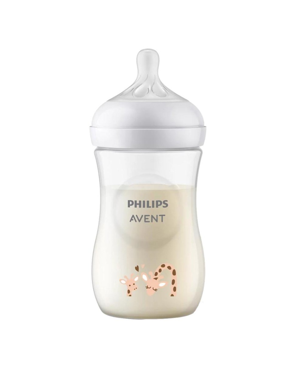 AVENT BIB NAT 3,0 GIRAF 260ML