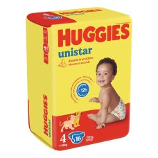 HUGGIES UNISTAR BASE 4 16PZ