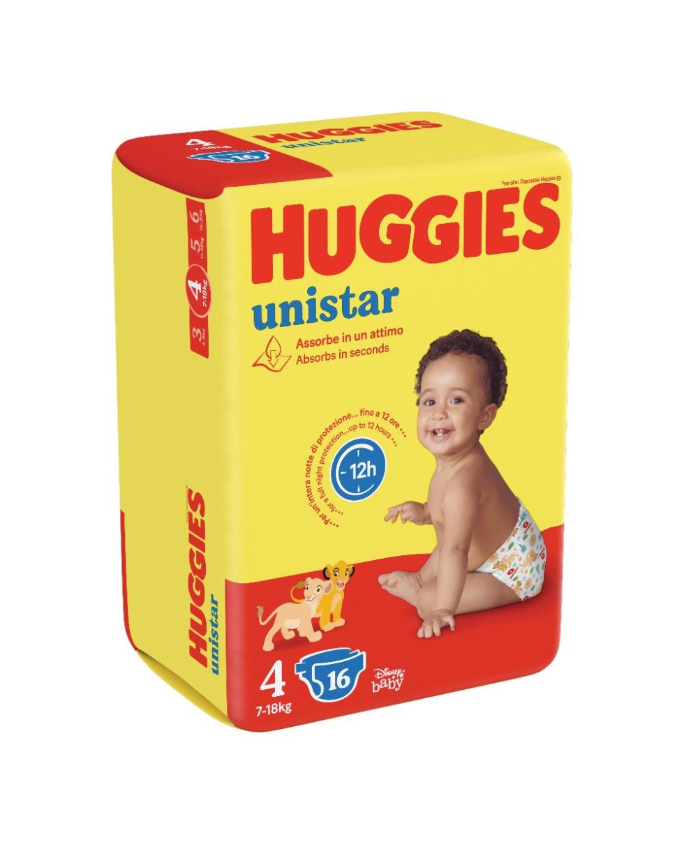 HUGGIES UNISTAR BASE 4 16PZ